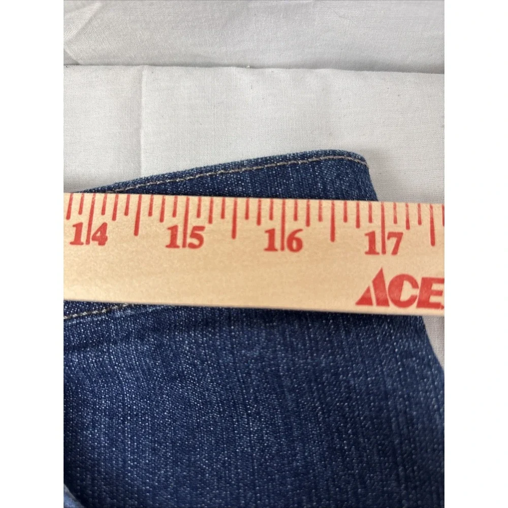 Style & Co. Women's Tapered Leg Jeans Blue Stretch Denim High Rise 14S 34x28